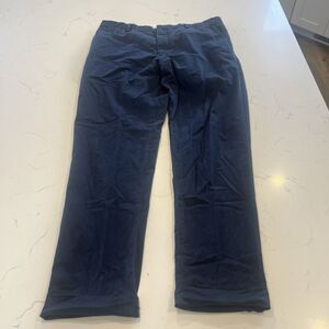 Polo Ralph Lauren Chino Pants Mens 38x34 Navy Blue Hemmed Straight Fit Preppy